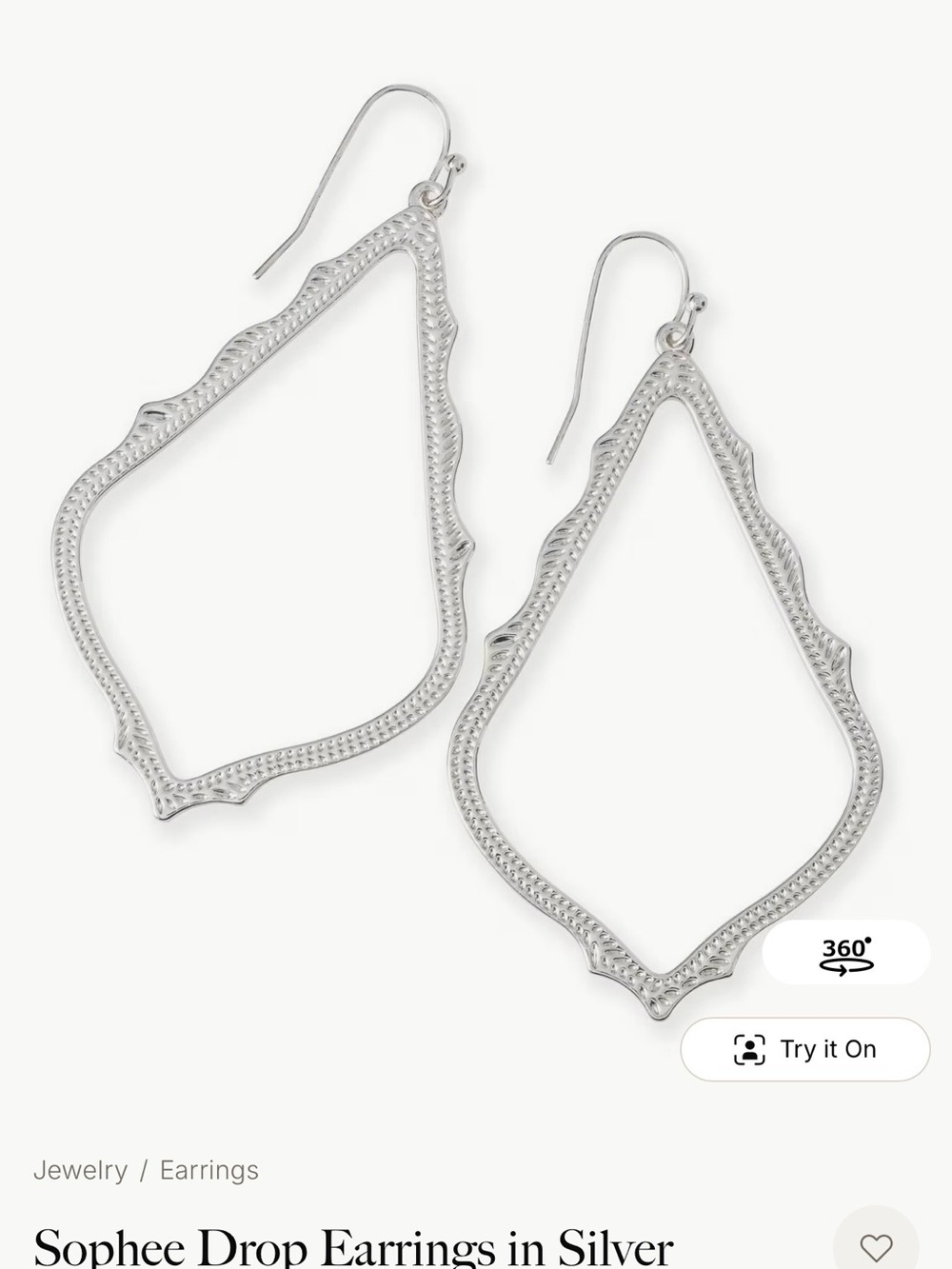 Kendra Scott Silver Sophee Drop Earrings